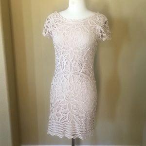 Cream overlay dress by INC International Concepts